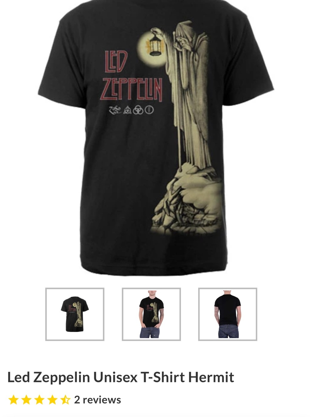 Men's Unisex T-Shirt - Hermit Graphic, Black